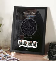 Gökyüzü Yıldız Haritası Tablo Çerçeveli Poster Fotoğraflı Kişiye Özel