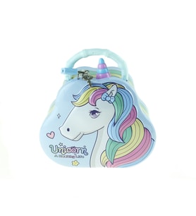 Kumbara Metal Unicorn Desenli Kilitli Kumbara