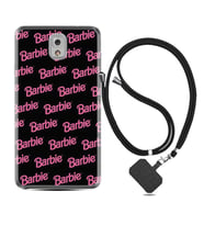 Samsung Note 3 4 5 8 9 20 Ultra 10 Lite Kılıf Boyun Askılı Silikon Barbie 1404