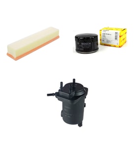 Bosch Filtre Bakım Seti Renault Symbol I 1.5 DCI Dizel 1998-2007 Hava + Yağ f. + Yakıt Filtre Bosch