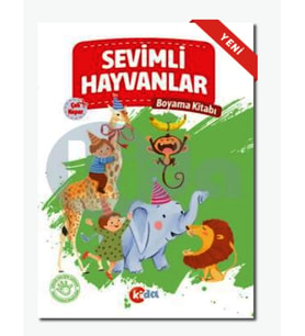 Sevimli Hayvanlar Boyama Kitabı