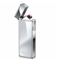 Valkyrie X8 USB Şarjlı Elektronik Ark Çakmak Alevsiz Rüzgara Dayanıklı Metalik Gümüş