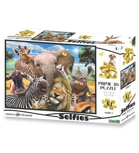Prime 3D - Afrika Selfie 63 Parça Puzzle 10543