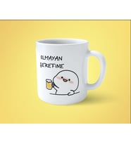 Olmayan Şerefine İçiyorum Baskılı Kupa Bardak