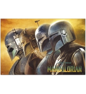 Erik Star Wars The Mandalorian - Mandalorians Poster - 91 x 61,5 cm - Rulo halinde gönderim - Havalı Poster - Sanat Posteri - Poster ve Baskılar - Duvar Posteri