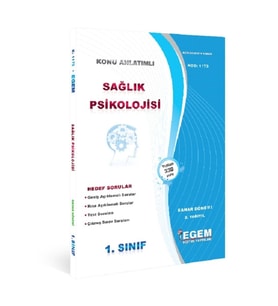 Egem Eğitim Yayınları Aöf 1. Sınıf Sağlık Psikolojisi ( Iı.yarıyıl) (Çok Renkli)