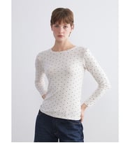 LCW EVERYDAY Bej Bisiklet Yaka Puantiyeli Kadın Body