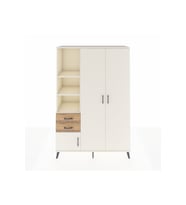 Hyperion Dolap 5 Raflı 2 Çekmeceli Tek Askılı 132x44x195 Aytaşı-Aytaşı/Çam
