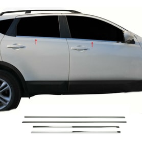 Nissan Qashqai Krom Cam Çıtası 2010-2013 4Prç Paslanmaz Çelik