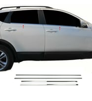 Nissan Qashqai Krom Cam Çıtası 2010-2013 4Prç Paslanmaz Çelik