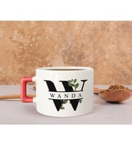 BK Gift Kişiye Özel İsimli Pembe Kulplu Çay & Kahve Fincanı-23, Arkadaşa Hediye, Sevgiliye Hediye