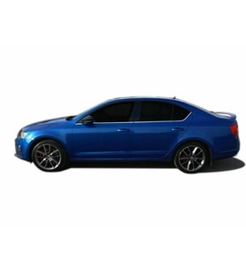 Skoda Octavia 2013-2019 Arası Krom Cam Çıtası 6 parça Paslanmaz Çelik