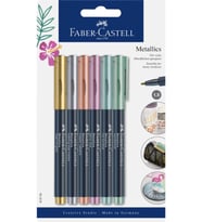 Faber Castell Metalik Markör 6'lı Set (Karışık)