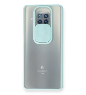 Mi 10T Lite Kılıf Palm Buzlu Kamera Sürgülü Silikon - Turkuaz