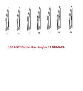 Bistüri Ucu No 11 - Neşter - 100 Adet