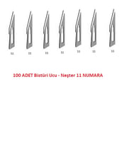 Bistüri Ucu No 11 - Neşter - 100 Adet