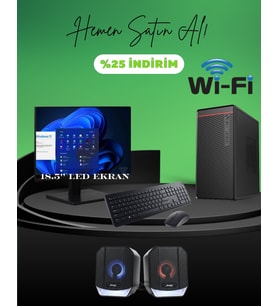DAGMOR BN2015074 H110 ANAKART İNTEL İ5 6 16GB DDR4 240GB SSD 18.5' MONİTÖR WİFİ FULL SET