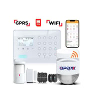 OPAX Kablosuz Alarm Paneli Ve Bgr-09 Kablosuz Sirenli Ard-575 Bgr-09 Gprs/gsm/wifi (1 YIL AHM ÜCRETSİZ)