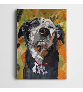 Sevimli Köpek Kanvas Tablo