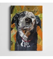 Sevimli Köpek Kanvas Tablo
