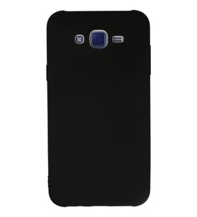 Galaxy J7 Kılıf Nano içi Kadife Silikon - Siyah