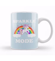 Unicorn Sparkle Mode Kupa Bardak Porselen