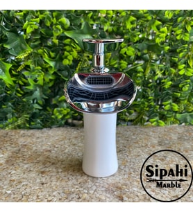 Sipahi Marble Krom Beyaz Kısa Şelale Batarya