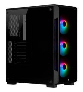 CORSAIR CC-9011190-WW ICUE 220T RGB CAM ON PANEL TEMPERLI CAM YAN PANEL MID TOWER OYUNCU BILGISAYAR KASASI SIYAH