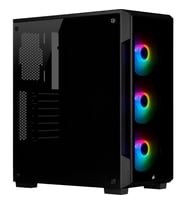 CORSAIR CC-9011190-WW ICUE 220T RGB CAM ON PANEL TEMPERLI CAM YAN PANEL MID TOWER OYUNCU BILGISAYAR KASASI SIYAH