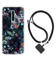 Oppo Reno 2Z 4 Lite 4 Pro 5 6 7 A31 Kılıf Boyun Askılı Silikon Great Flowers 1304