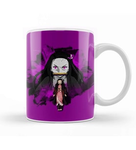 Nezuko Purple Night Kupa Bardak Porselen