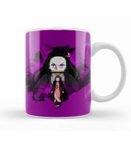 Nezuko Purple Night Kupa Bardak Porselen