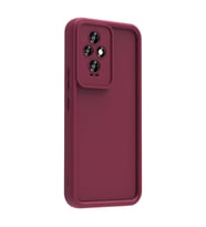 Honor 200 Kılıf Kamera Korumalı Ananas Silikon Kapak (Mürdüm)