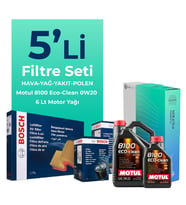 Bosch Mercedes E220 Dizel Filtre Bakım Seti Motul Motor Yağlı (2023-2025) 5 Li