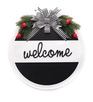 35cm Kapı Süsü Çam Dallı Welcome Yazılı (STD)