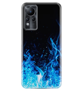 INFINIX Note 11 Pro Note 10 Hot 9 Play Kılıf Desemli Silikon Blue Fire 1678