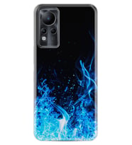 INFINIX Note 11 Pro Note 10 Hot 9 Play Kılıf Desemli Silikon Blue Fire 1678