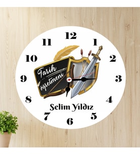 Tarih Öğretmeni Duvar Saatii