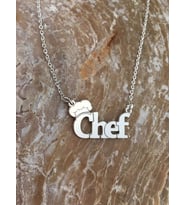 Kişiye Özel 925 Ayar Gümüş Chef Kolye