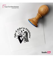 Durakula Sevgili Kişiye Özel Kitap Damgası Kitap Mührü Kaşe Kitap Mühür Özel Damga 431