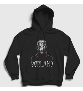 Presmono Unisex Siyah Wes Borland V2 Guitarist Limp Bizkit Kapüşonlu Sweatshirt 556413tt