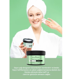 Detox Sülfatsız Saç Maskesi, İnce Telli ve Yağlı Saçlar İçin, 240 ml