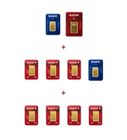 Nadir Gold 24 Ayar 17 Gram Altın (1 Ad 5 Gram Altın + 2 Ad 2,5 Gram Altın + 7 Ad 1 Gram Altın )