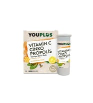Youplus C Vitamini Çinko ve Propolis 20 Efervesan Tablet