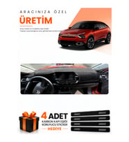 CITROEN C4 DİSPLAYSİZ (2020-2026) Uyumlu Torpido Koruma Örtüsü Oto Kılıfı - Siyah