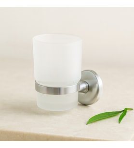 Plastik Bardak Diş Fırçalık (Krom Askılık, Vidalı Montaj)