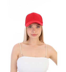Unisex Ayarlanabilir Spor Basic Şapka (Kırmızı)