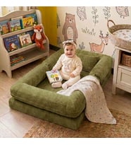 Oyun Alanlı Bebek Yer Yatağı Montessori Yatak Sünger Çocuk Karyola