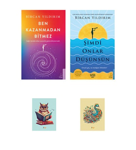Bircan Yıldırım Kitapları - Ben Kazanmadan Bitmez - Şimdi Onlar Düşünsün (2 NOT DEFTERLİ) (Renksiz)