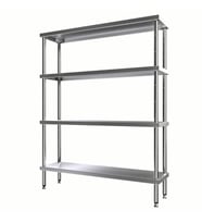 Vital  VRDD-9136-ECO İstif Rafı -Demonte 4 Katlı,Düz Tablalı, Eko